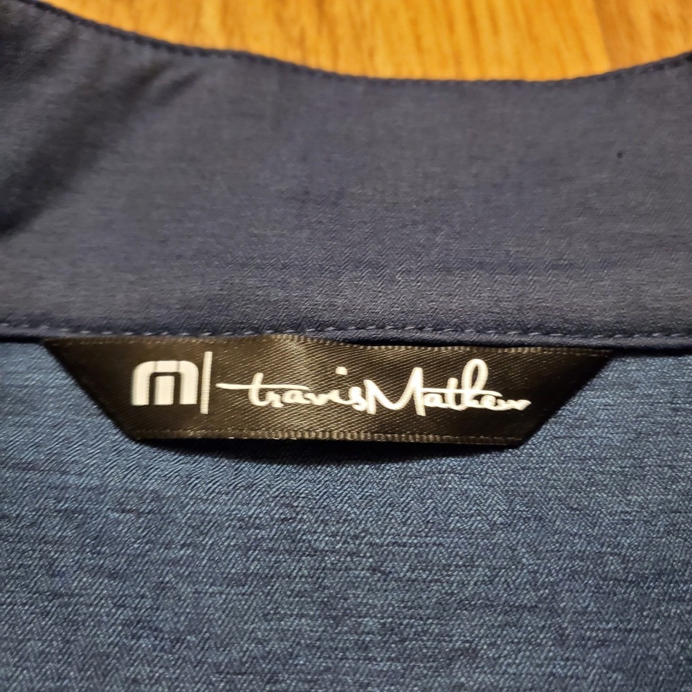 Travis Mathew‎ Golf Jacket Men XL Blue Lightweight Windbreaker Ful lZip - Picture 6 of 10